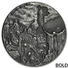 2016 Silver 2 oz Scottsdale Biblical Series - Ezekiel's Vision (Valley of the Dry Bones)
