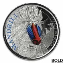 2020 Cameroon Mandrill Monkey 1 oz Silver Proof (Colored)