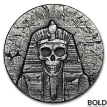 2017 Silver 2 oz Republic of Chad Pharaoh Ramesses II - After Life