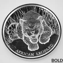 1 oz Republic of Ghana African Leopard 2017