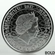 1 oz Republic of Ghana African Leopard 2017