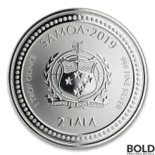 2019 Samoa Seahorse Silver BU 1 oz