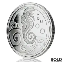 2019 Samoa Seahorse Silver BU 1 oz