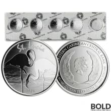 2019 St. Lucia Flamingo 1 oz Silver BU