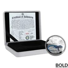 2020 EC8 St. Lucia Whiptail Lizard 1 oz Silver Proof (Colored)