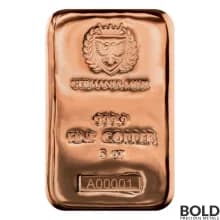 5 oz Germania Mint Cast Copper Bar