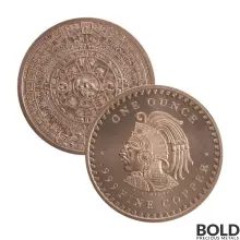 Copper 1 oz Aztec Calendar Round