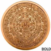 Copper 2 oz Aztec Calendar Round