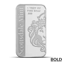 1 oz Georgia State Flag Silver Bar (Colored)