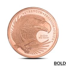 1 oz Golden State Mint Eagle Copper Round (Box of 500)