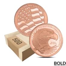 1 oz Golden State Mint Eagle Copper Round (Box of 500)