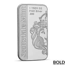 1 oz North Dakota State Flag Silver Bar (Colored)
