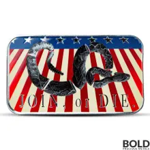 1 oz Scottsdale Patriotic Join or Die Snake Silver Bar (Color)