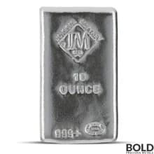 10 oz Johnson Matthey Silver Bar (Cast)