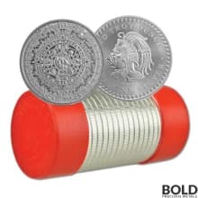 2 oz Aztec Calendar Silver Round .999 Fine (Tube of 25)