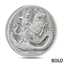 2024 1 Kilo British St George and the Dragon Silver Coin (BU)