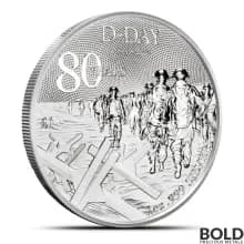 2024 1 oz Alderney D-Day 80th Anniversary Silver Coin (BU)