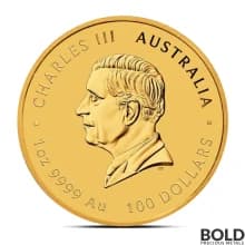 2024 1 oz Perth Myths & Legends: Dragon and Koi Gold Coin (BU)