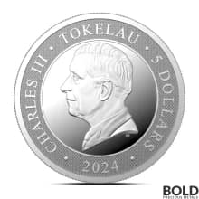 2024 1 oz Tokelau Untamed Crocodile Silver Coin (BU)
