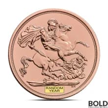 Gold British King Sovereign Coin (Random Date)