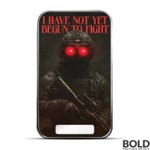2025 1 oz Americana I Have Not Yet Begun to Fight Colorized Silver Bar (Limited Edition)