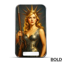 2025 1 oz Americana Lady Liberty Colorized Silver Bar (Limited Edition)