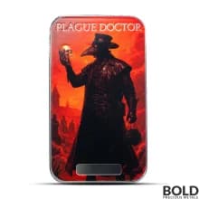 2025 1 oz Monster Collection Plague Doctor Colorized Silver Bar (Limited Edition)