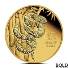 2025 1/10 oz Perth Lunar Year of the Snake Gold Coin (Proof)