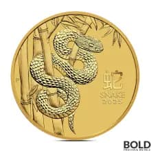 2025 1/4 oz Perth Lunar Year of the Snake Gold Coin (BU)