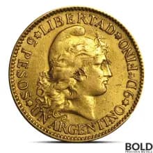 Argentina Gold 5 Peso Coin (Avg. Circ, Random)
