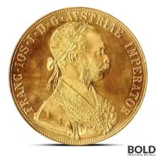 4 Ducat Austrian Gold Coin (Avg. Circ)