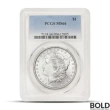 Pre-1921 Morgan Silver Dollar (Random, MS66, PCGS)