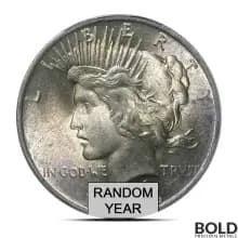 Silver Peace Dollar MS65 (Random, PCGS)