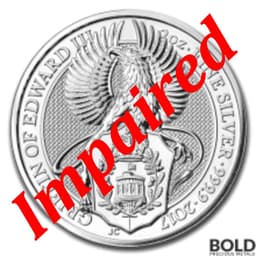 2017 Silver GB Queen's Beasts (The Griffin) - 2 oz *IMPAIRED