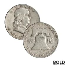 90% Silver - $0.50 FV Mixed Half Dollars Circulated/Junk