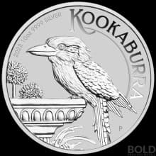 2022 Silver 10 oz BU Perth Australia Kookaburra