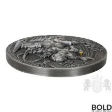 2022 The Witcher: Time of Contempt 2 oz Silver Antique High-Relief