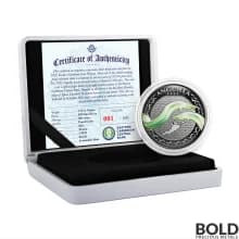 2022 EC8 Anguilla: Eel 1 oz Silver Proof (Colored)