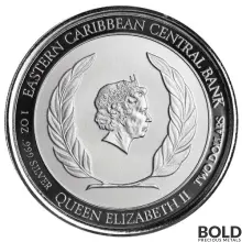 2022 Silver 1 oz EC8 Dominica Mountain Chicken Proof Coin (Colored)