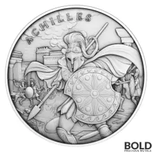 Silver 1 oz Legendary Warriors: Julius Caesar Round BU