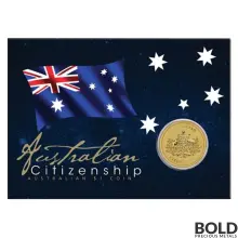 2021 Australian Citizenship $1 Coin In Card (*not gold)