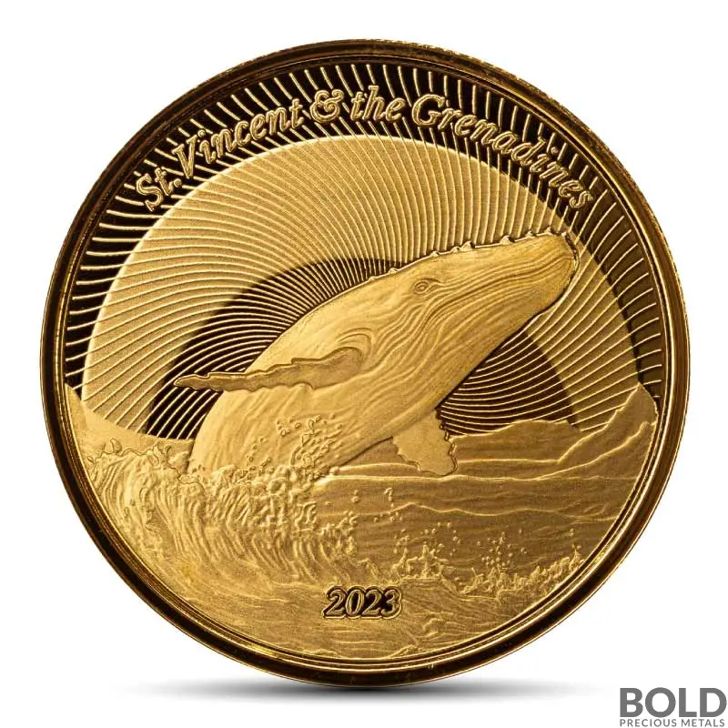 2023 1 oz St. Lucia Coat of Arms Gold Coin (BU)