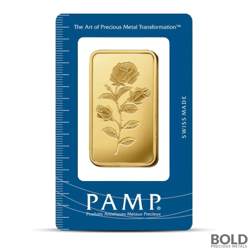 100 Gram PAMP Rosa Gold Bar