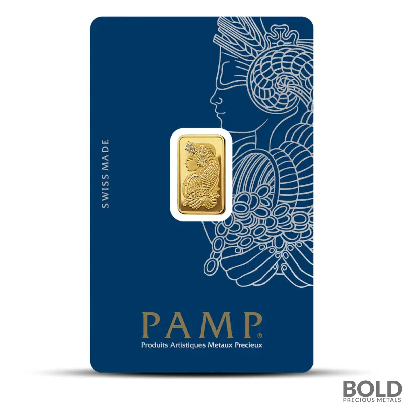 2.5 Gram PAMP Fortuna Gold Bar
