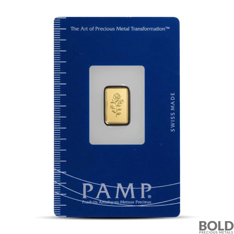 1 Gram PAMP Rosa Gold Bar