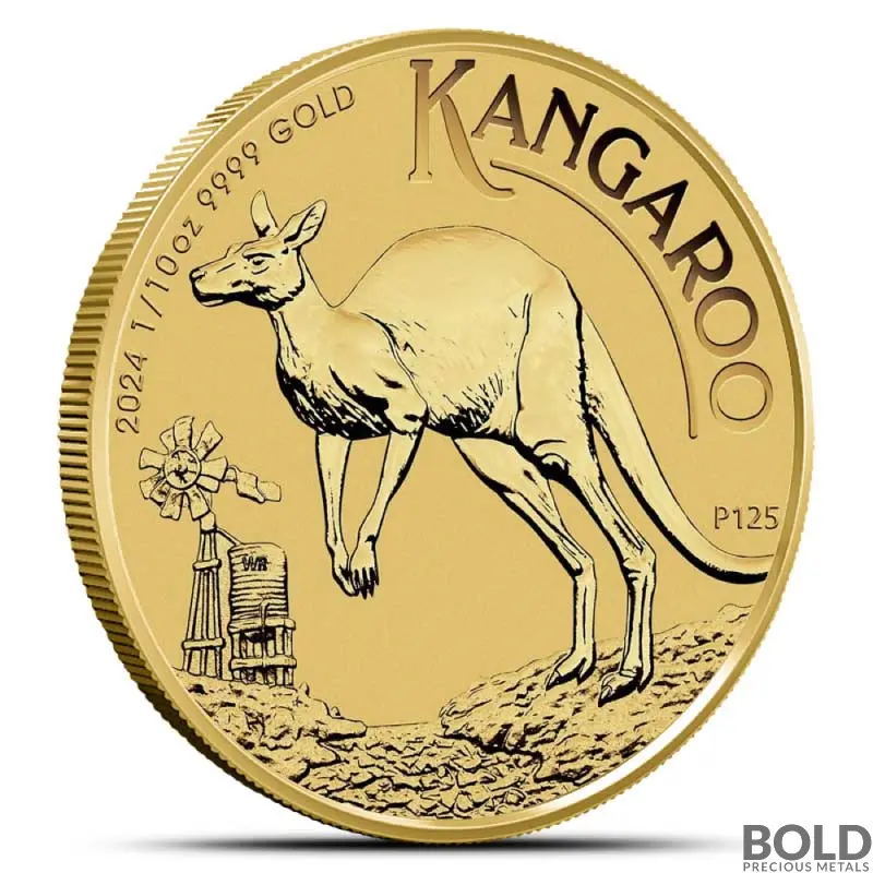 2024 1/10 oz Perth Kangaroo Gold Coin (BU)