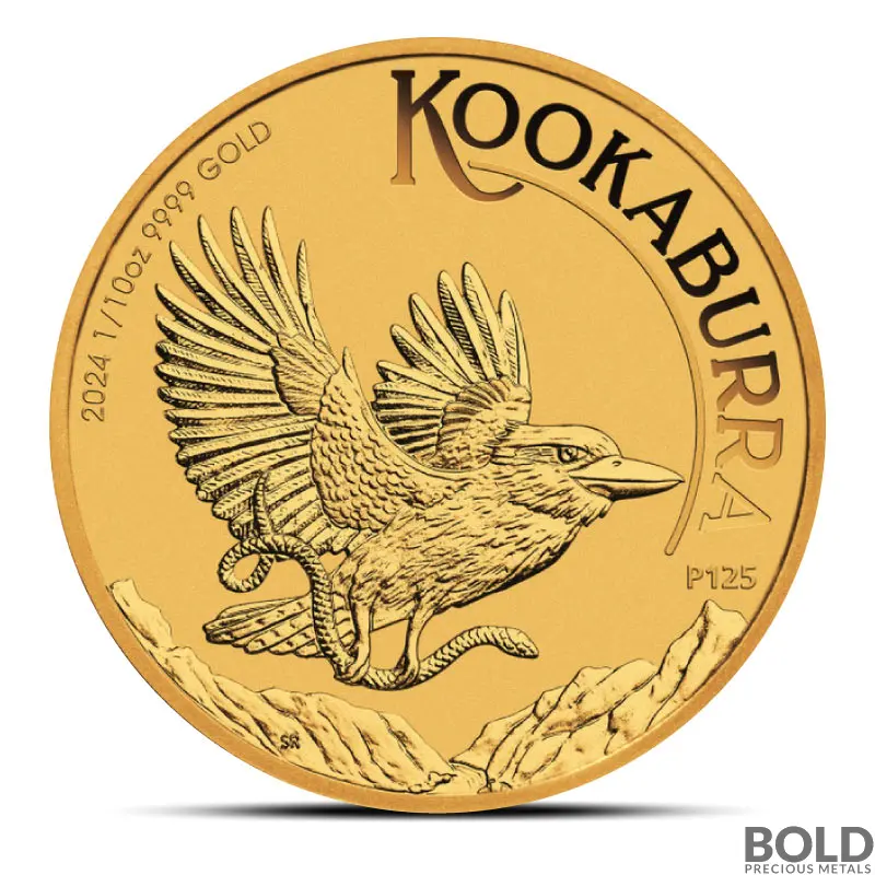 2024 1/10 oz Perth Kookaburra Gold Coin (BU)