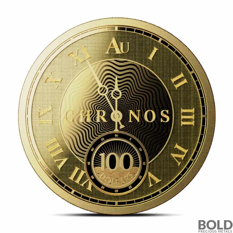 2024 1 oz Tokelau Chronos Gold Coin (Prooflike)