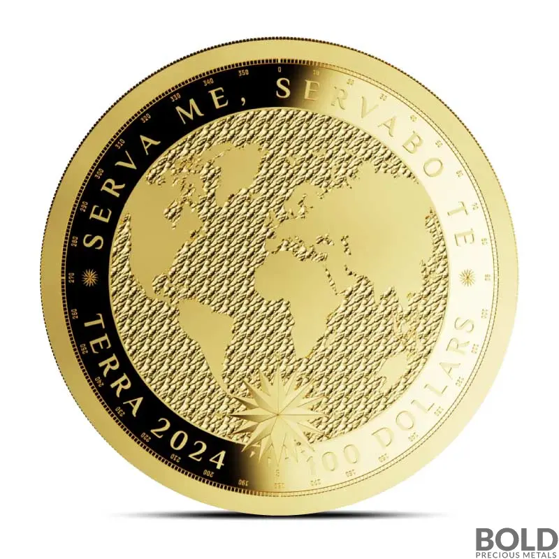 2024 1 oz Tokelau Terra Gold Coin (Prooflike)