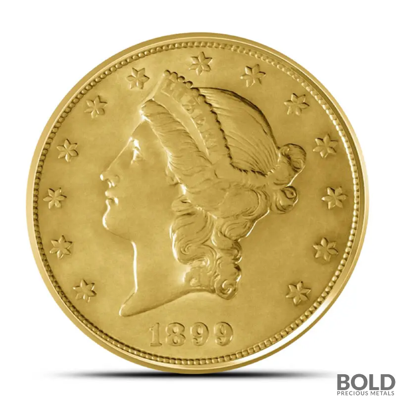$20 Liberty Double Gold Eagle Coin (VF)